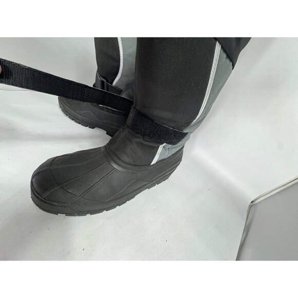 L.L. Bean Kids Size 5 Winter Boots Black & Gray Waterproof Insulated Snow - Picture 14 of 16